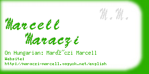 marcell maraczi business card